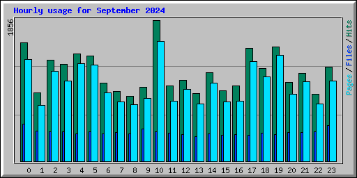 Hourly usage for September 2024