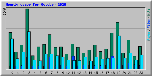 Hourly usage for October 2026